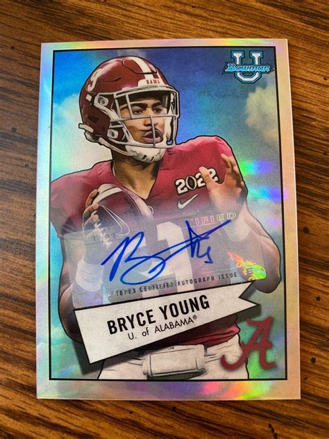 bryce young rookie card autograph